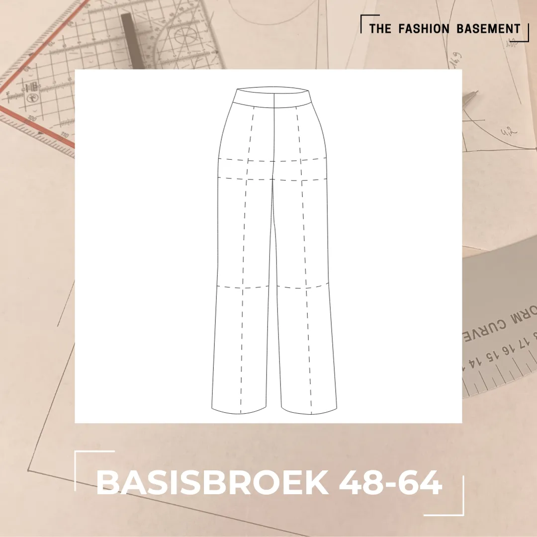 Patroon klassieke basisbroek maat 48 - 64 - The Fashion Basement